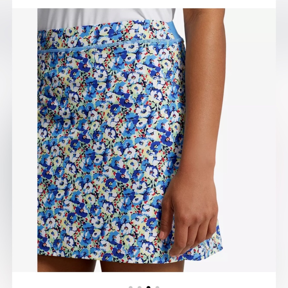 NWT RLX Polo Ralph Lauren Womens Golf Floral Print Pleaded Performance 17” Skort - Picture 2 of 9